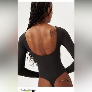 Girlfriend Collective Ava Bateau bodysuit (thong)